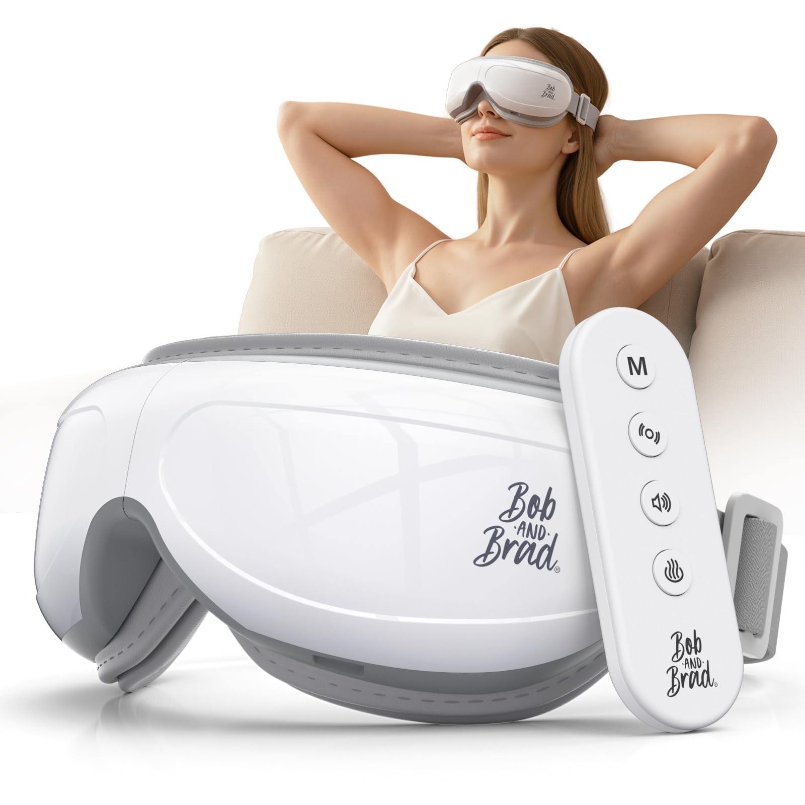Photo 1 of **FACTORY SEALED** BOB AND BRAD Eye Massager with Remote Control FSA Eligible HSA - EyeOasis 2 Plus Eye Massager with Heat Compress - Electric Headache Massager with Heat for Migraines & Dry Eye Relief