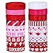 Supla 18 Rolls 100 Yard Valentine's Day Ribbons Trims Printed Grosgrain Ribbons Satin Ribbon Multicolor Organza Ribbons Satin Ribbons 3/8