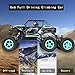 SZJJX 6WD RC Cars, Remote Control Off-Road Climbing Truck, 1/14 Scale High Speed Vehicle, 2.4Ghz Electric Radio Controlled Rock Crawler, All-Terrain RTR Buggy Blue
