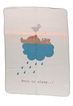 David Fussenegger Baby- und Schlafdecke Niki Born to Sleep rohweiß 75/100 [A]