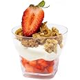 50 Pack – 4 Oz Square Clear Plastic Dessert Cups – Disposable BPA-Free PET Parfait & Appetizer Cups For Parties, Catering, Events