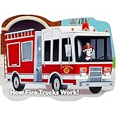 How Fire Trucks Work - Children's Shaped Board Book for Little Red Firetruck Engine Lovers