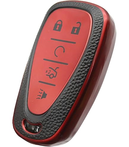 Key Fob Cover For Chevy - Compatible With 2016-2020 Malibu, Cruze, Camaro, Blazer, Traverse, Silver-Black TPU Protective Case - View #8