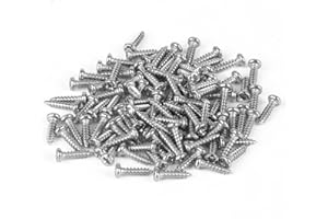 Niooliuk Pack of 100 M2 x 8mm Stainless Steel Phillips Round Head Self Tapping Screws Bolts