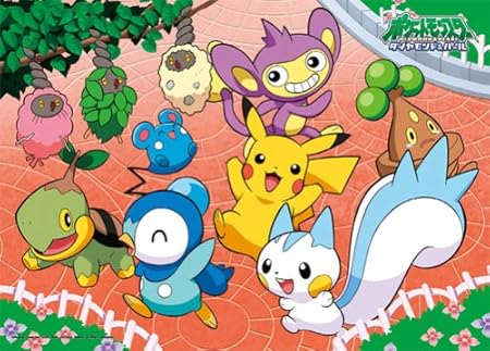 Amazon 300ピース ポケットモンスターダイヤモンド パール 広場で追いかけっこ 300 L186 ジグソーパズル おもちゃ