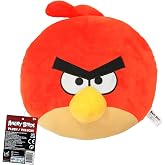 Just Toys &ndash; Angry Birds Red Plush, 15 Inch Mega Size Stuffed Animal | Officially licensed Angry Birds Red plush, oversized 15-inch Mega Size, super-soft and huggable