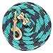 Weaver Leather Poly Lead Rope , Gray/Mint, 5/8