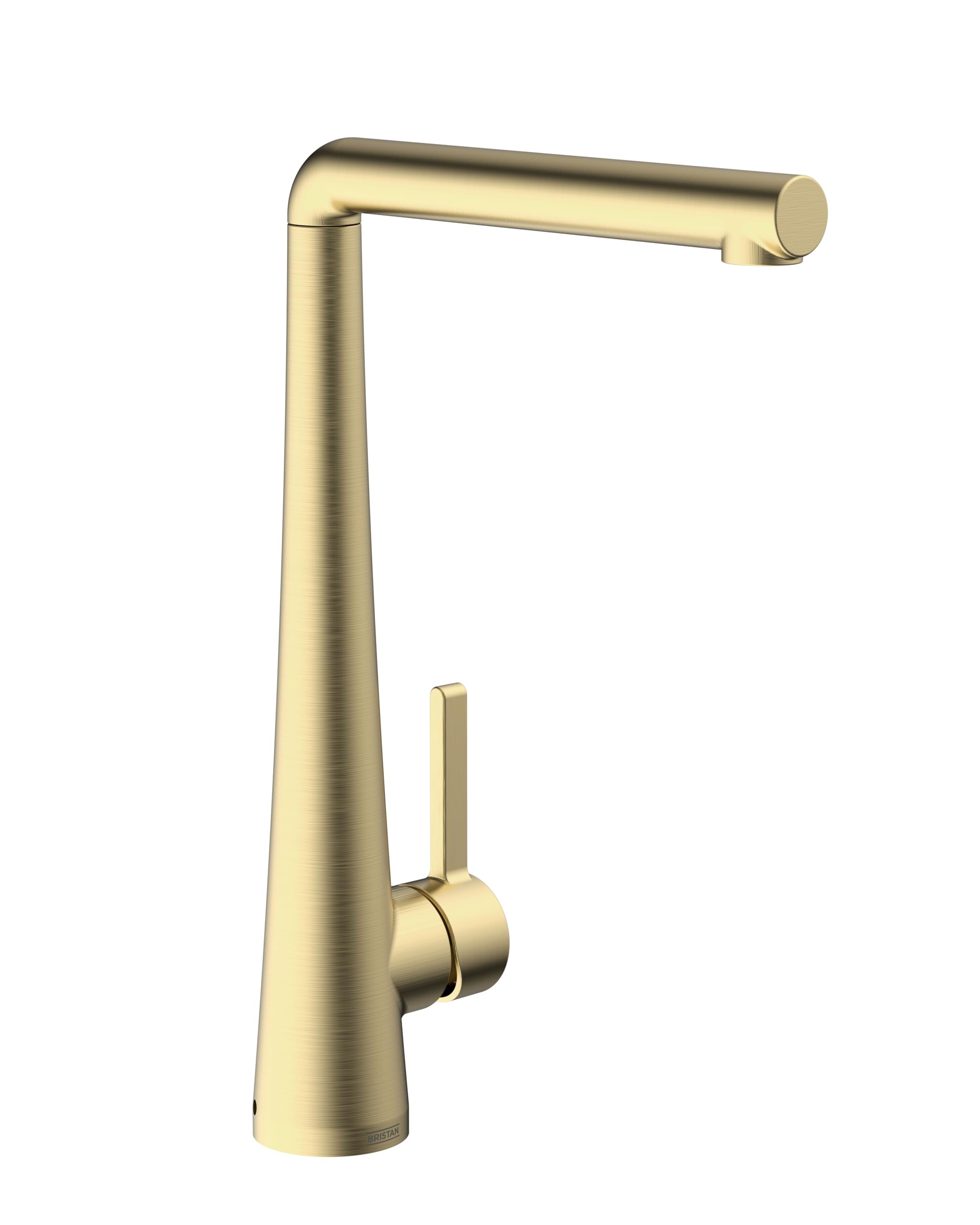 Bristan Pine Kitchen Tap - Swivel spout, eco Start, Single Lever EasyFit Brushed Brass Kitchen Sink tap, PNE EFSNK BB