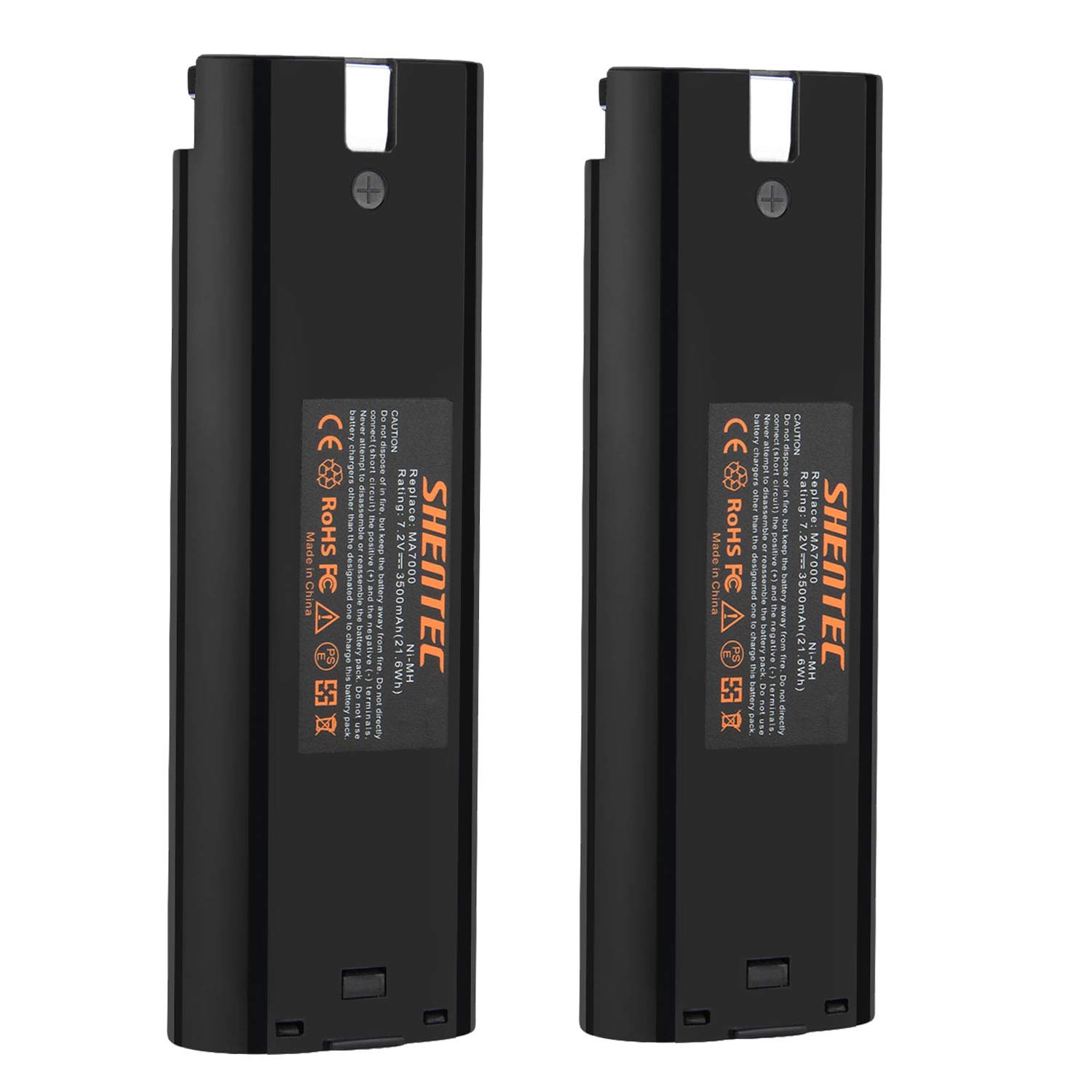 2Packs Shentec 7.2V 3500mAh Ni-MH Replacement for Makita 7000 7002 7033 191679-9 632002-4 632003-2 192532-2 192695-4