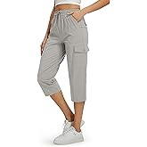 Libin Women's Capri Pants Cargo Capris Travel Hiking Casual Summer Cropped Pants Stretch Quick Dry Water Resistant