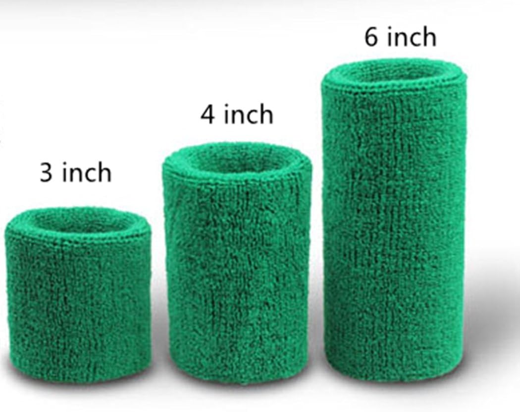 Mcolics 4' Inch Wrist Sweatband in 11 Athletic Cotton Wristbands Armbands (1 Pair) (Purple) : Sports & Outdoors