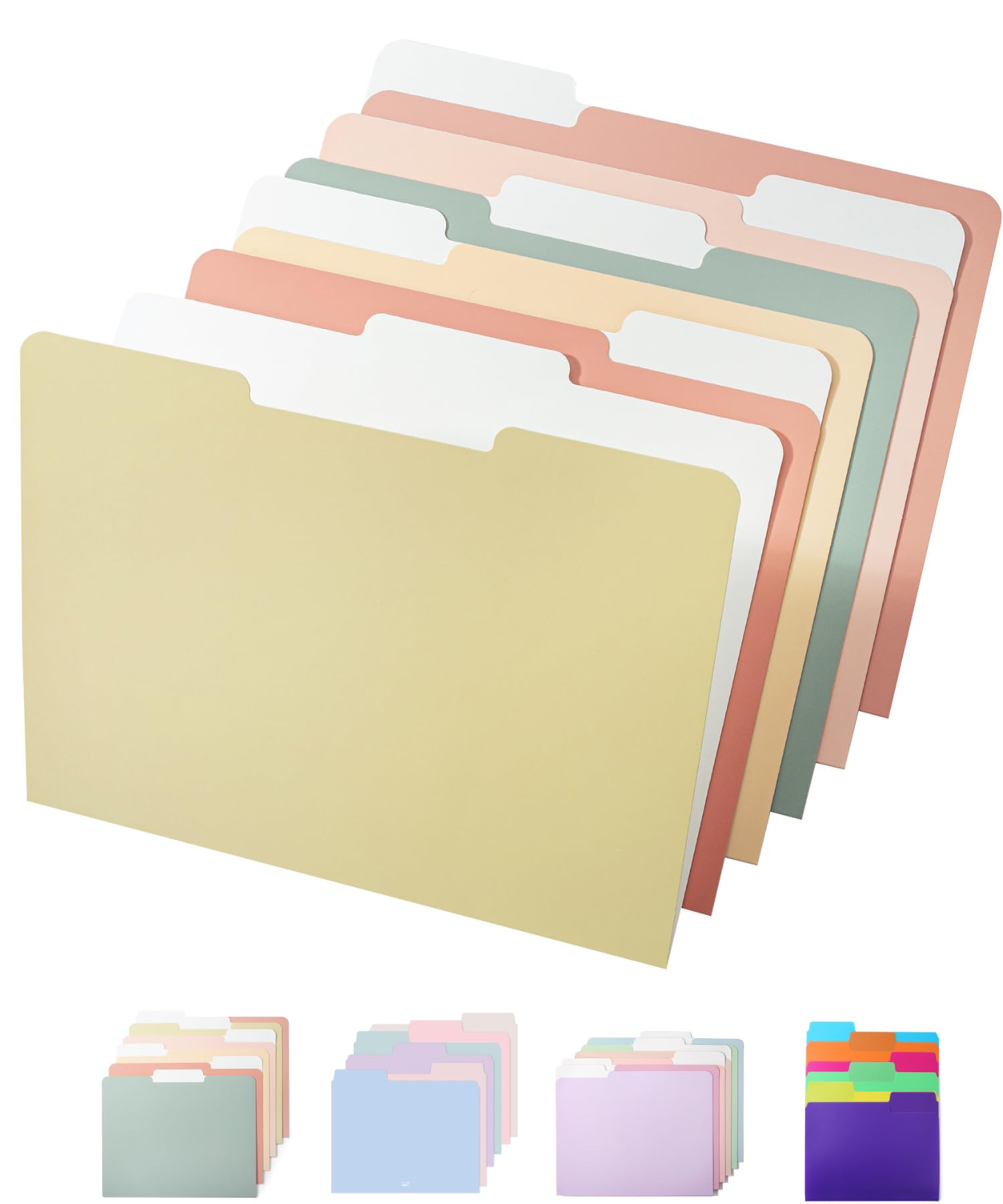 Photo 1 of Mr. Pen- File Folders, 18 Pack, Vintage Colors, 1/3-Cut Tab, File Folders Letter Size, Colored File Folders, Office File Folder