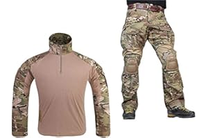 Paintball Equipment Tacticam bdu Emerson Combat G3 Uniform with Knee Pad Multicam MC