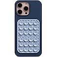 OCTOBUDDY Textures Tentacle - Silicone Suction Phone Case Adhesive Mount - Hands-Free Grip with 24 Suction Cups for Videos & Selfies - 2.6" x 3.9", Baby Blue Jay