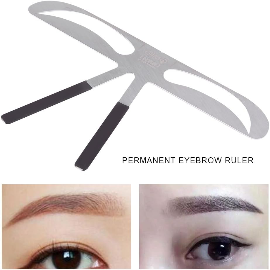 Eyebrow Ruler, Professional Eyebrow Measure Balance Extension Ruler Meteor Eyebrow Shape Stencil Make Up Beauty Accessory Tool - Image 5