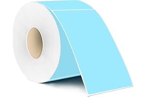 Yegawen Colored Labels Stickers 3 x 5 Inch, Removable Rectangular Moving Labels, Large Color Coding Labels Moving Stickers- 200 Pack/Lake Blue