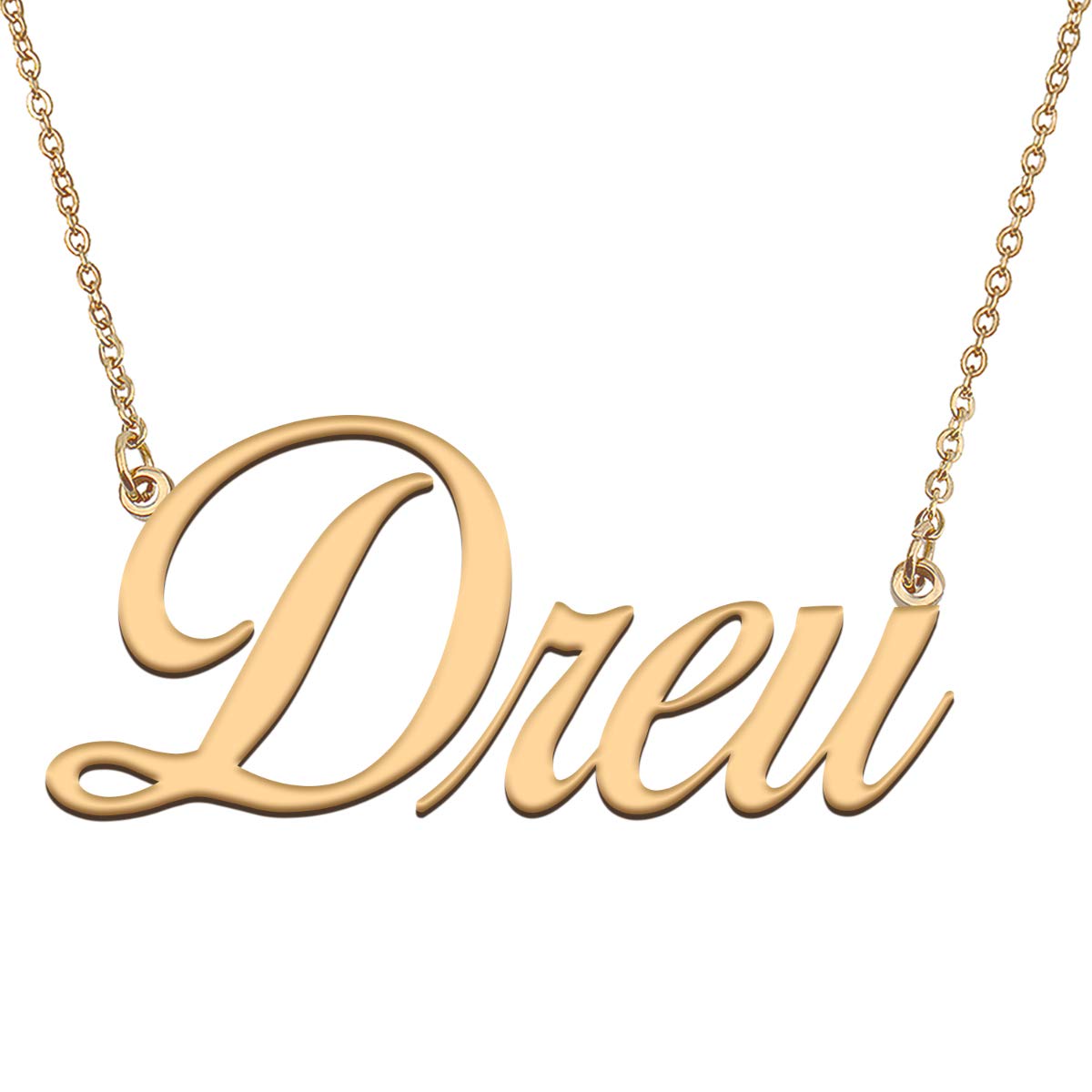 HUAN XUN Customized Custom Simple Any Name Necklace