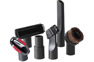 6Pcs 32mm Vacuum Attachments Accessories Set Brush Nozzle Crevice Tool with 35mm to 32mm Hose Adapter Brush Set