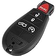 X AUTOHAUX Replacement Keyless Entry Remote Car Key Fob 433Mhz 5 Buttons OE# 56046773AA for Dodge Dart 2013-2016