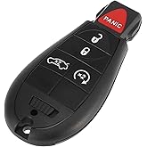 X AUTOHAUX Replacement Keyless Entry Remote Car Key Fob 433Mhz 5 Buttons OE# 56046773AA for Dodge Dart 2013-2016