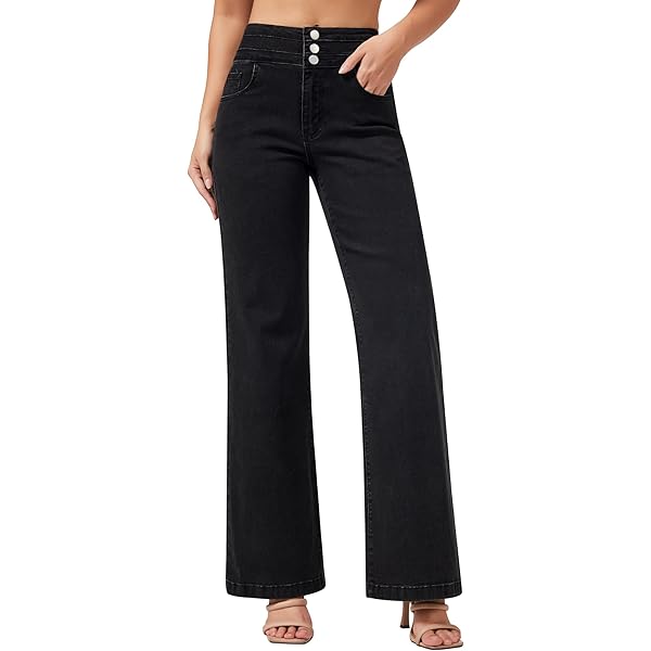 Generic Fashion Leopard Print Jeans for Women High Waisted