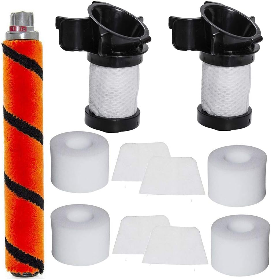Carkio HEPA Foam Felt Filter Soft Brush Roll Replacement for Shark IONFlex DuoClean Vacuum IR100 IR101 IR70 IF100 IF150 IF160 IF170 IF180 IF251 IF200 IF201 IF202 IF203Q Part# XPSTMF100 and XPREMF100