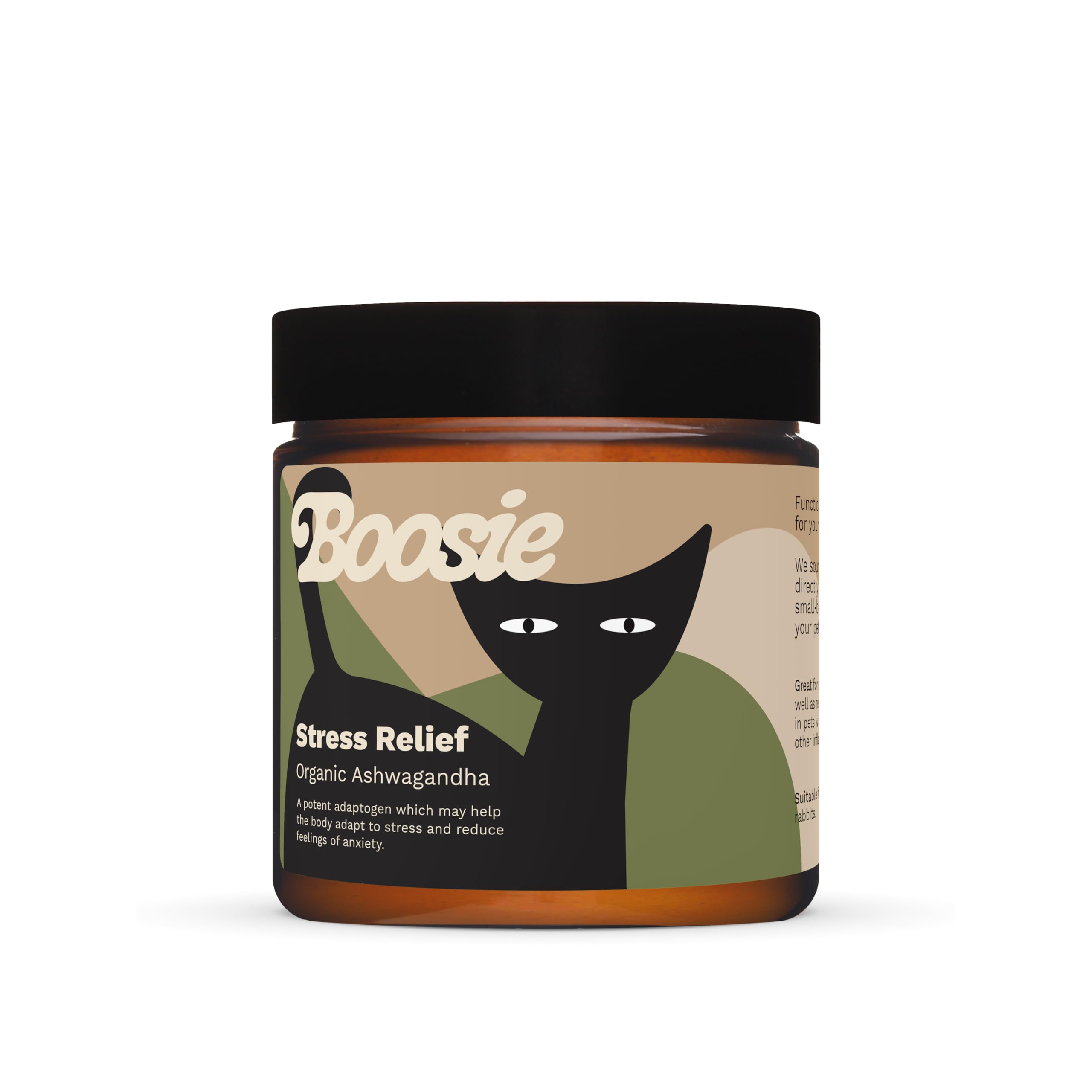 Boosie Organic Adaptogenic Powder for Dogs and Cats - Anxiety and Stress Relief - Ashwagandha - 100% Natural without Additives or Preservatives - Pet Nutrition