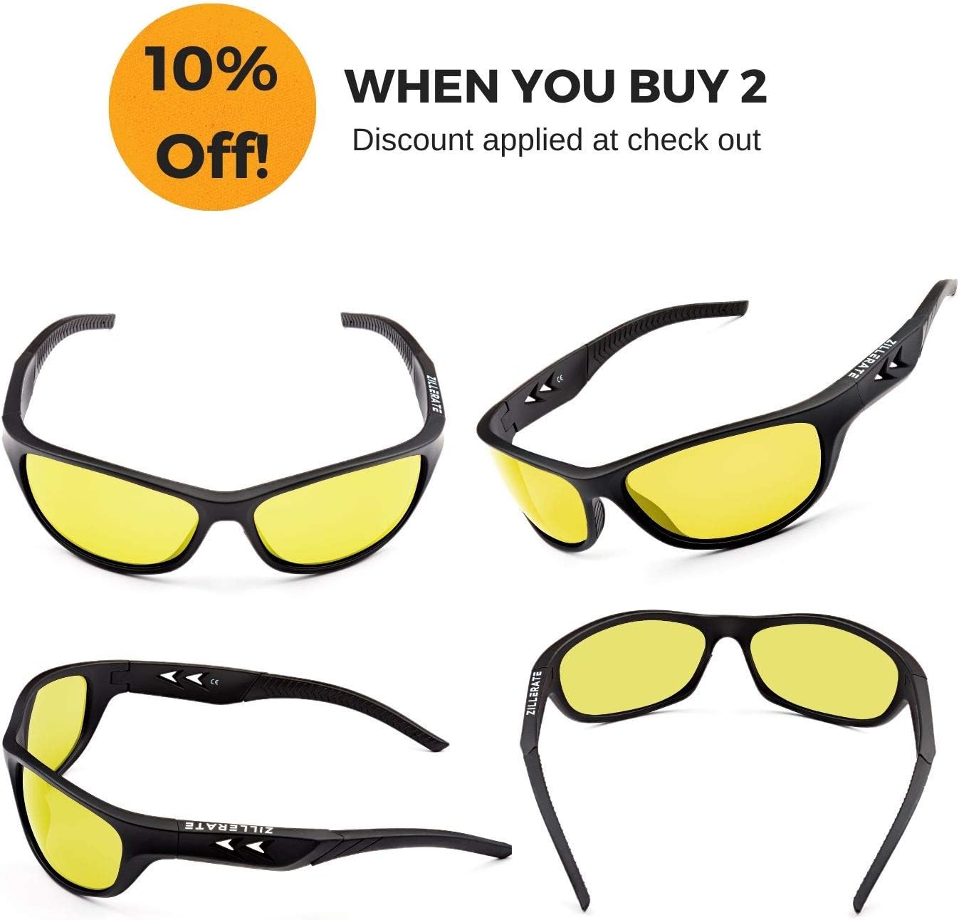 ZILLERATE Polarised Sunglasses For Men, Mens Womens Polarized Sports Sun Glasses - Image 5