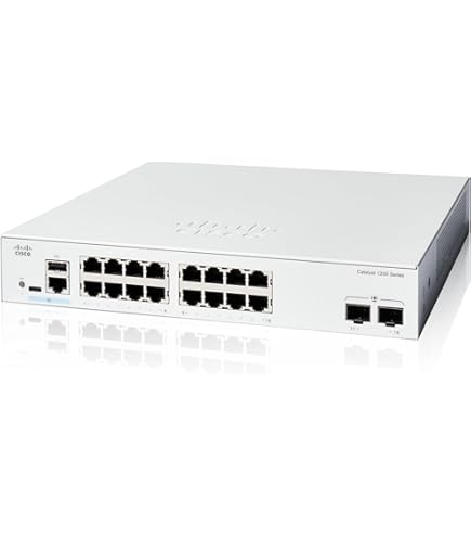 Amazon.com: Cisco Catalyst 1300-16P-2G Managed Switch, 16