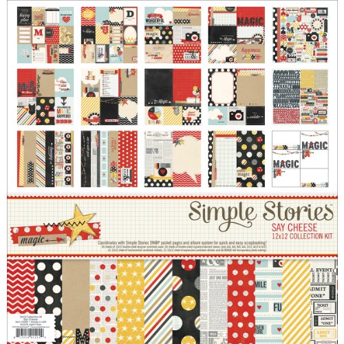 Simple Stories Simple Stories Collection Kit, 12 by 12-Inch, Say Cheese