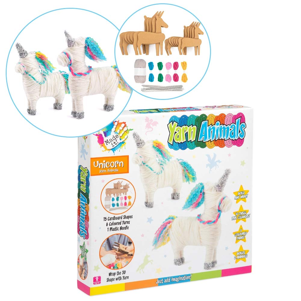 Made It! Yarn Animal Craft Kits For Kids - Yarn Unicorn