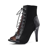 UTIKLIOU Women's Peep Toe Stilettos High Heel