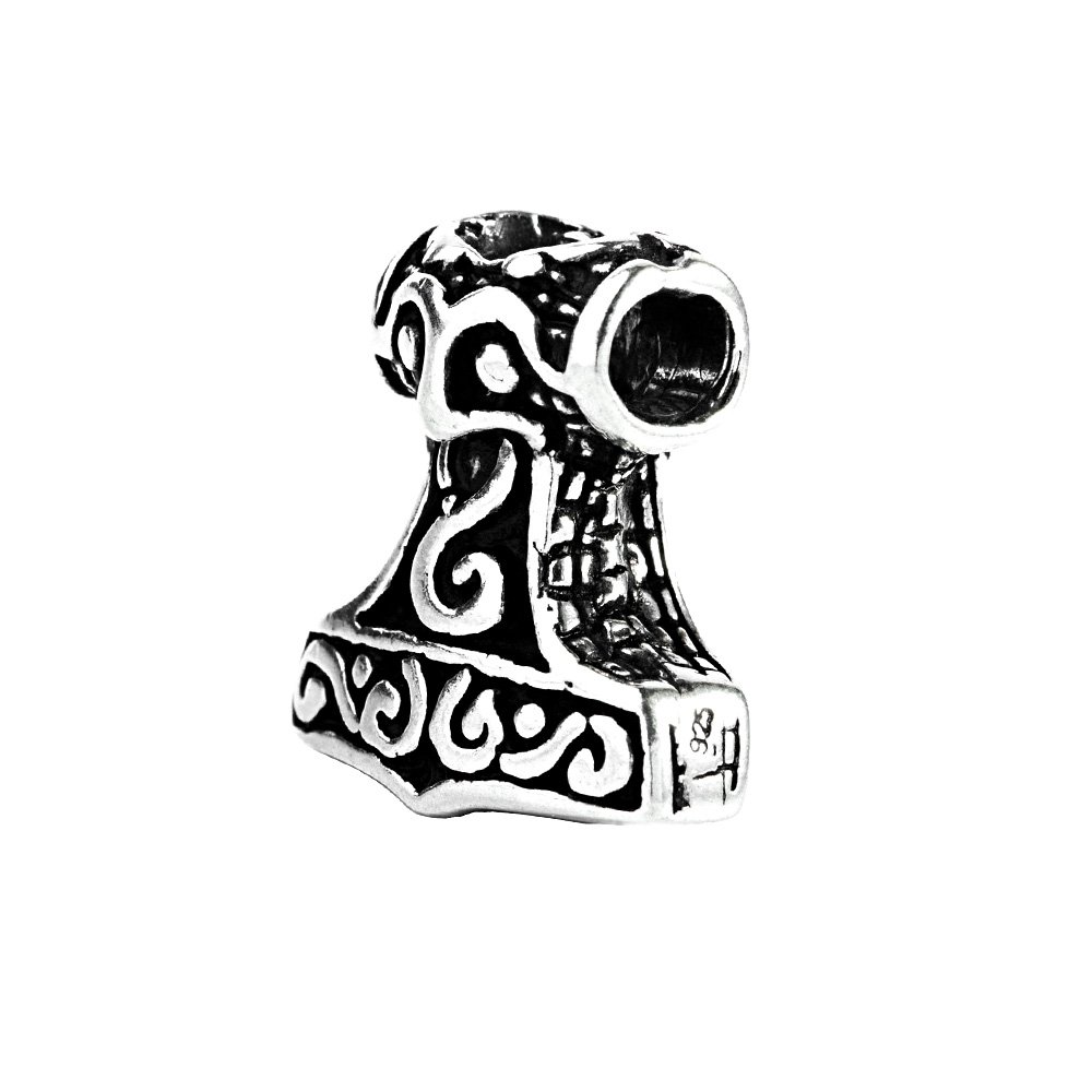 NKlaus Thorshammer beard jewellery THORWAL hair jewellery antique 925 sterling silver 7693