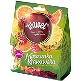 Wawel Mieszanka Krakowska Chocolate Covered Jelly Candy - Lemon Orange Pineapple and Raspberry Assortment 245g / 8.64 oz Bag