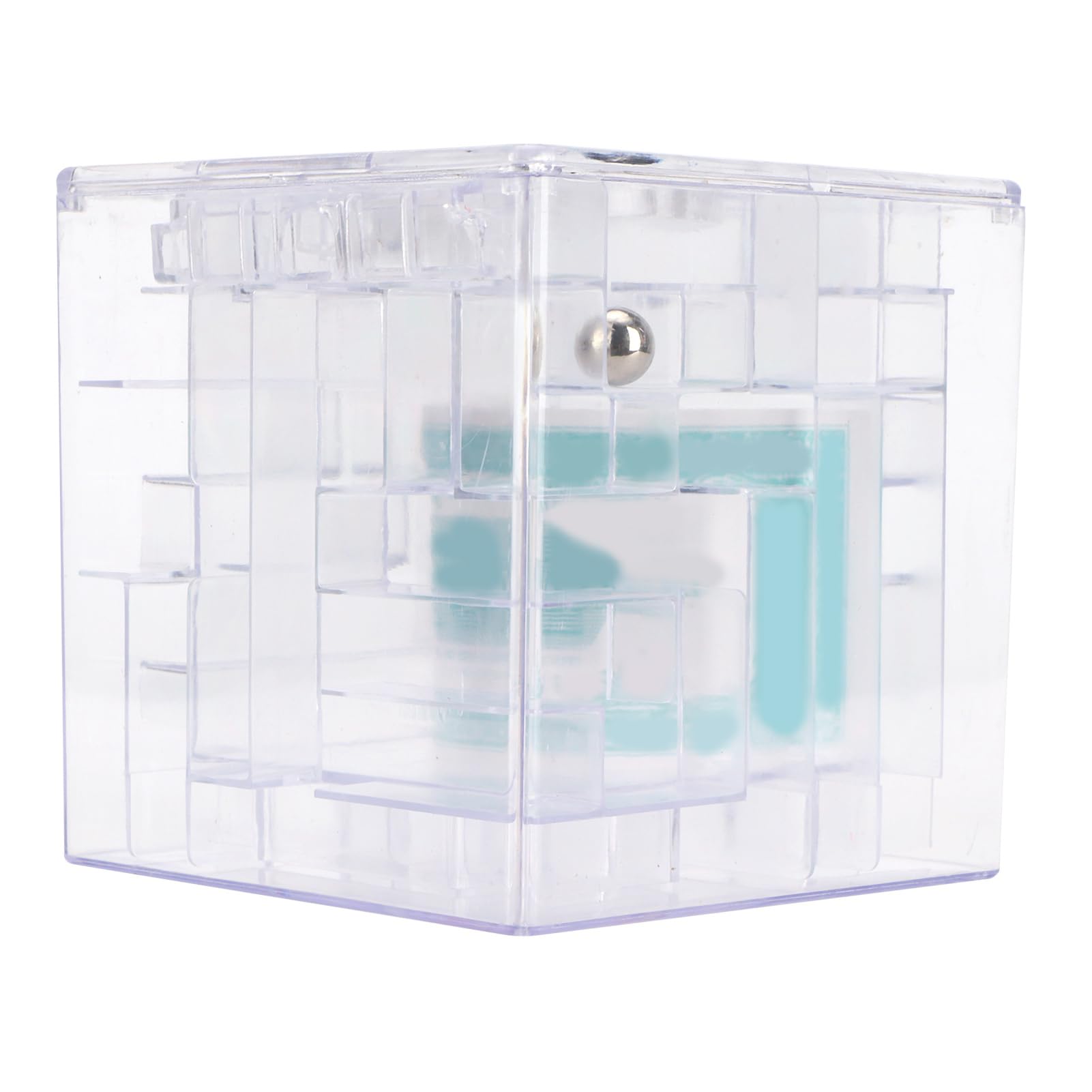 Money Maze Puzzle Box, Unique Money Storage, Maze Game Coin Saving Box Great Present for Kids and Children (White)