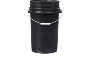 HE HUDSON EXCHANGE Hudson Exchange 7 Gallon HDPE Bucket, Black, (2030)