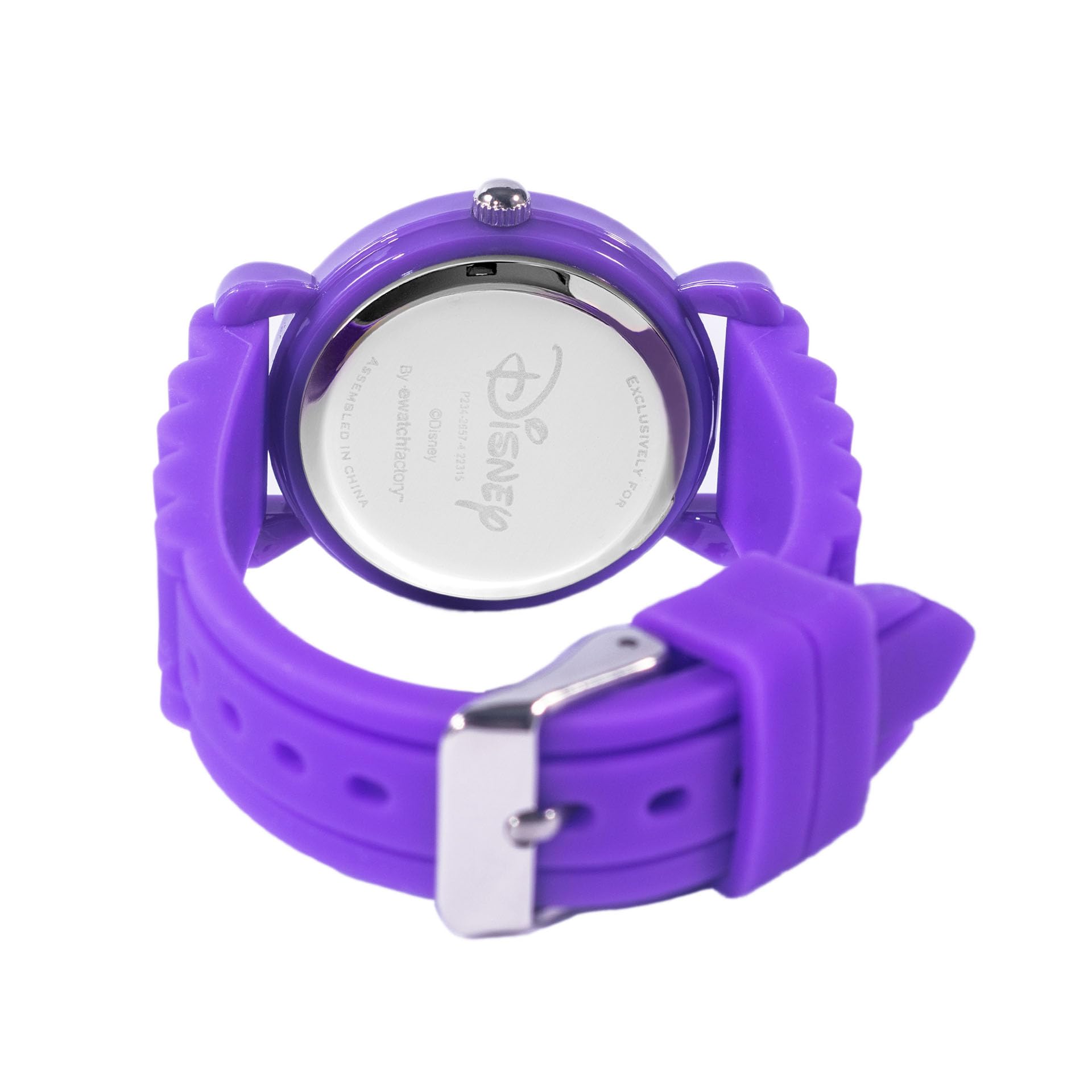 Disney Little Mermaid Watch for Girls Ages 4–7 Featuring Ariel – Ideal Princess Gift for Kids Learning to Tell Time – Fun Character Dial, Purple Bezel, and Durable Purple Silicone Strap