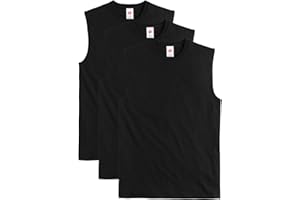 Hanes Men's Essentials Midweight T Pack, Cotton Muscle Tank Shirts, 3-Pack