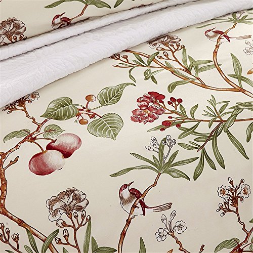 image for Yaheeda Flower Duvet Cover Set, Floral Cotton Imitation Printed Revers