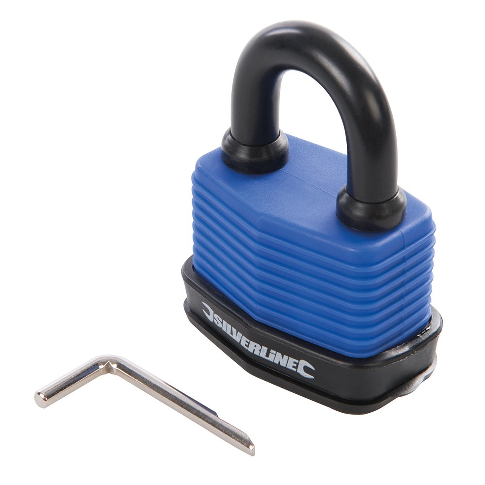 Silverline 802531 Weatherproof Combination Padlock 50 mm
