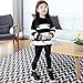 Hiigoo Girls Black Elasticity Faux Leather Pants Kids Thick Leggings Warmth Trousers for 2-14 Years Old Children