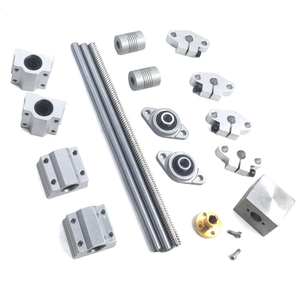 T8 Lead Screw Kit, Mergorun Vertical 2mm Lead Screw &L300mm Shaft