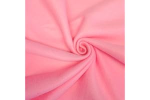 Barcelonetta | Fleece Fabric | Blanket Fabric | 72"X60" | Polar Fleece | Soft, Plush, Anti-Pill | Poncho, Pillow Cover, PJ Pants, Cushion, Liners, Eye Mask (Pink, 2 Yards)