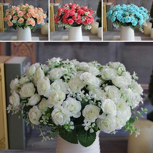 ypypiaol 1 Ramo De Flores Con 15 Cabezas Con Decoraciones ...