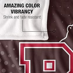 Brown University Blanket, 60"x80" Logo Dots Silky