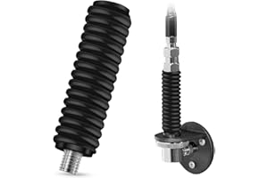 AV DIRECT SS-3H Black CB Antenna Spring Mount, Black Heavy Duty Stainless Steel CB Spring Fit for Up to 60" Long Standard 3/8" x 24 Threads Mobile/in-Vehicle CB Radio Antenna Mount