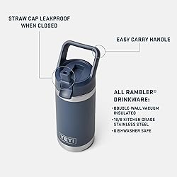 YETI Rambler Jr. 12 oz Kids Bottle, with Straw