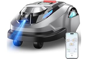 YARDCARE N1600 PRO Wireless Robot Lawn Mower, RTK+Vision Navigation, 0.4 Acre Coverage, APP Smart Control, Multi-Zone Mowing, Ordered Cutting Path, Smart Robot Lawn Mower for Yards