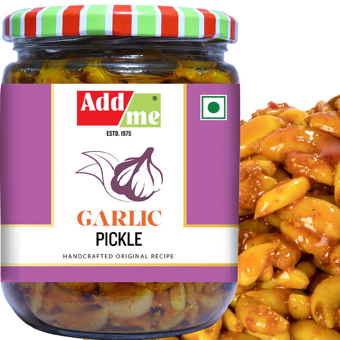 Add Me Garlic Pickle 500gm Lassan Lahsun Ka Achar Home Made Tasty Pickles Glass Pack Of 1 Buy Online In Guatemala At Desertcart