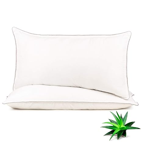 Vitapur Kopfkissen 40x80 mit Aloe Vera Extract - Kissen Set für alle Schlafpositionen - 2er Pack